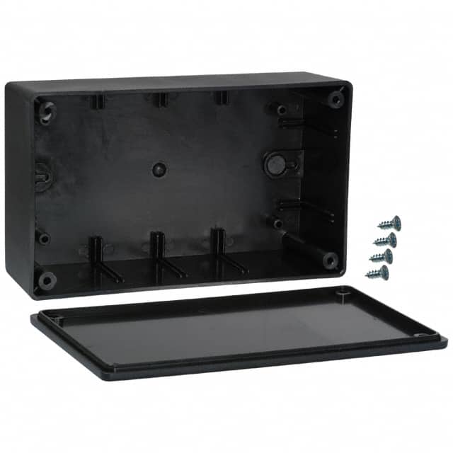 707 BOX ABS BLACK 6.250"L X 3.750"W
