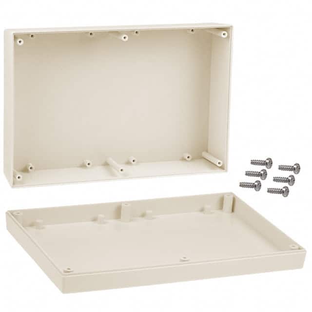 193I,AL BOX ABS ALMOND 9.500"L X 6.340"W