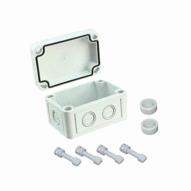 127-402 BOX PC GRAY 3.700"L X 2.560"W
