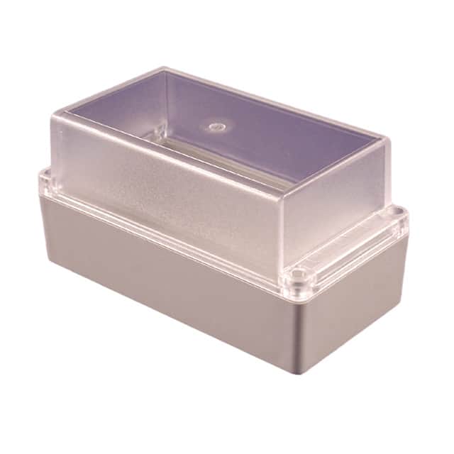 RP1185C BOX ABS GRY/CL 6.535"L X 3.394"W