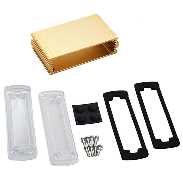 EXN-23353-GDP BOX ALUM CLR/GLD 2.72"L X 4.48"W