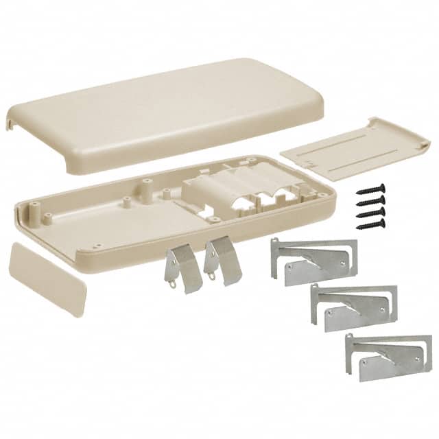 H754AA,AL BOX ABS ALMOND 7.200"L X 3.650"W