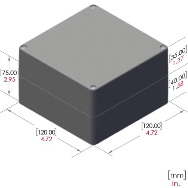 RB55P14G16G BOX PLASTIC GRAY
