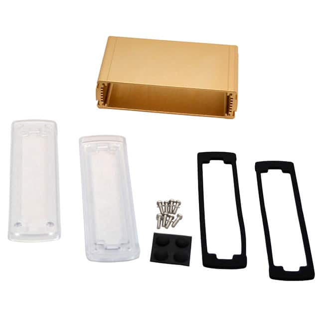 EXN-23359-GDP BOX ALUM CLR/GLD 3.5"L X 5.77"W