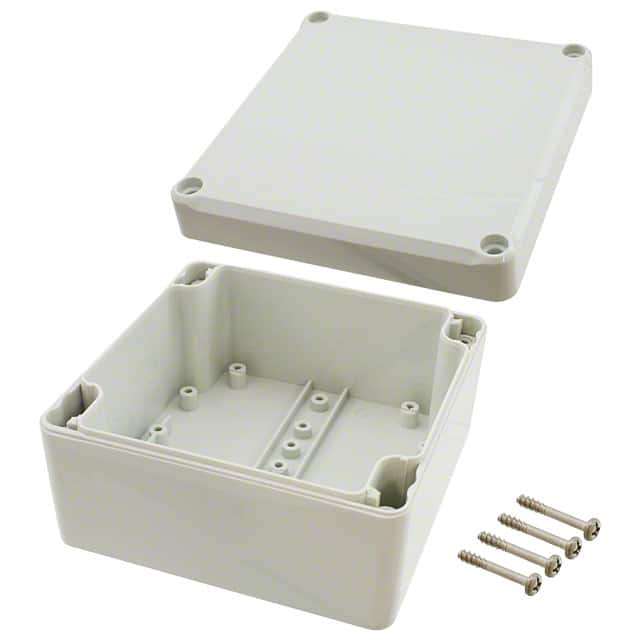 EM 212 BOX PLAS GRAY 3.937"L X 3.937"W