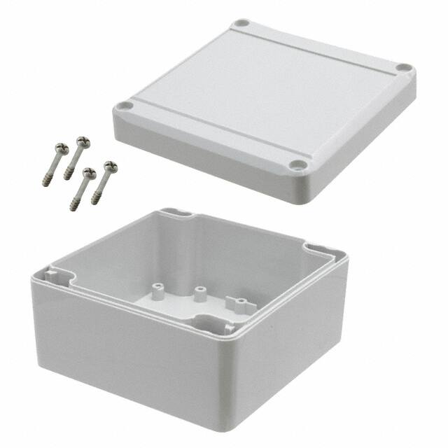EM 212 F BOX PLAS GRAY 3.937"L X 3.937"W