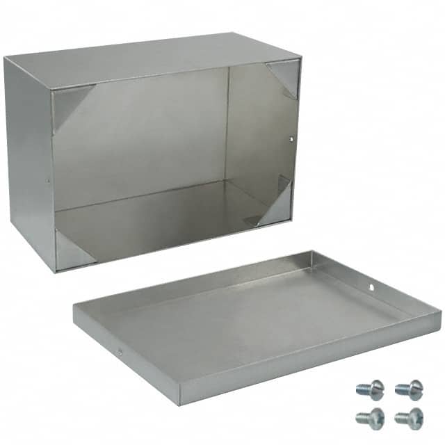 643-C PLAIN ALUMINUM CHASSIS ALUM UNPAINTED 6"L X 4"W