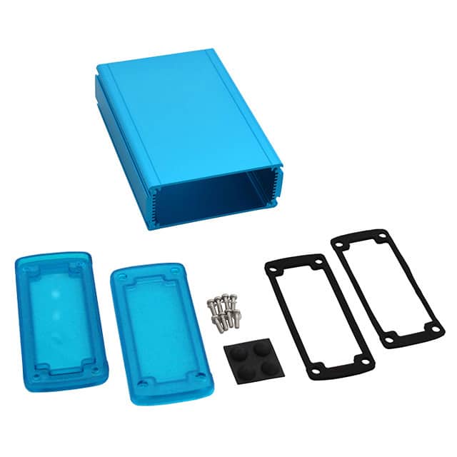 EXN-23358-BLP BOX ALUM BLU/TRN BLU 6.7"LX4.5"W