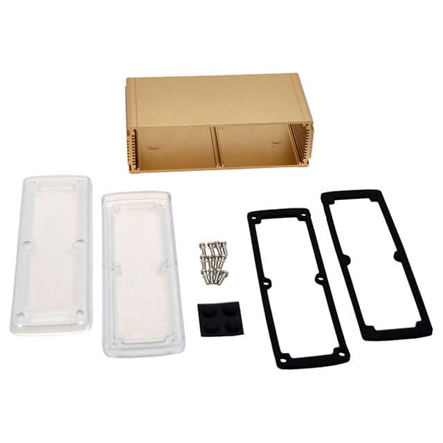 EXN-23363-GDP BOX ALUM CLR/GLD 3.5"L X 7"W