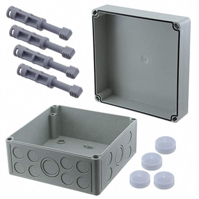 115-907 BOX PLAS GRAY 7.170"L X 7.090"W