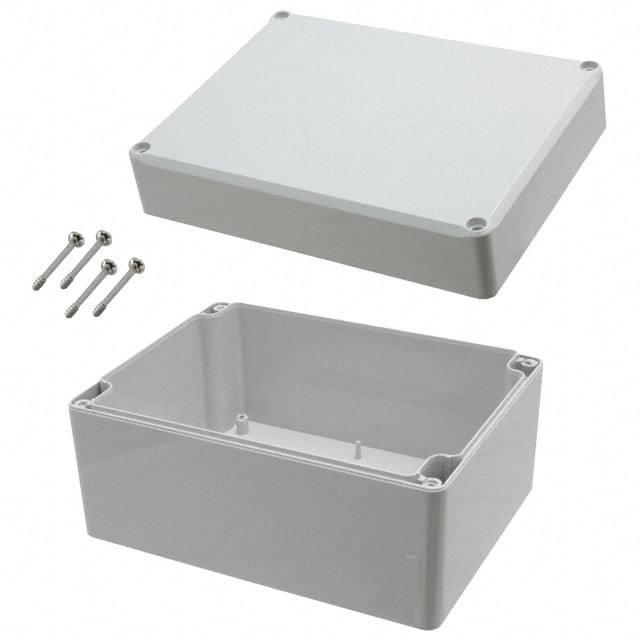 EM238 BOX PLAS GRAY 6.299"L X 4.724"W
