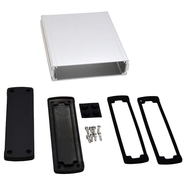 EXN-23361-SV BOX ALUM BLK/SLV 6.65"L X 5.77"W
