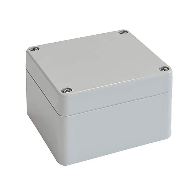 02217000 BOX PLASTIC GRAY 4.8"L X 4.72"W