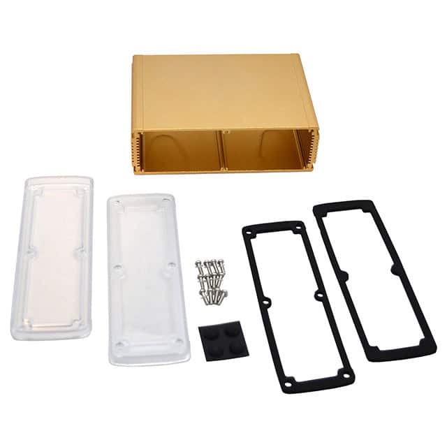 EXN-23364-GDP BOX ALUM CLR/GLD 5.08"L X 7"W