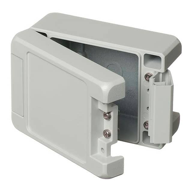 00122125 BOX ALUM GRAY 4.764"L X 3.386"W