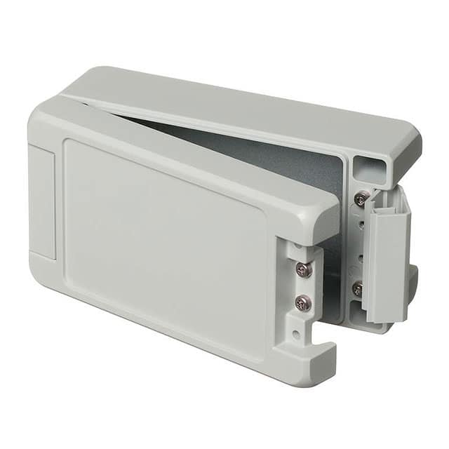 00123125 BOX ALUM GRAY 6.260"L X 3.386"W