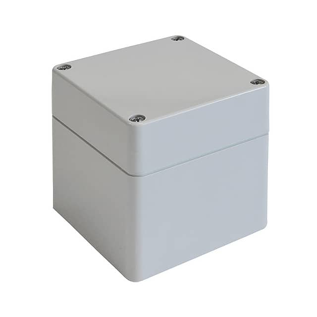 02228000 BOX PLASTIC GRAY 4.8"L X 4.72"W