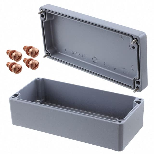 150-007 BOX ALUM SILVER 6.890"L X 3.15"W