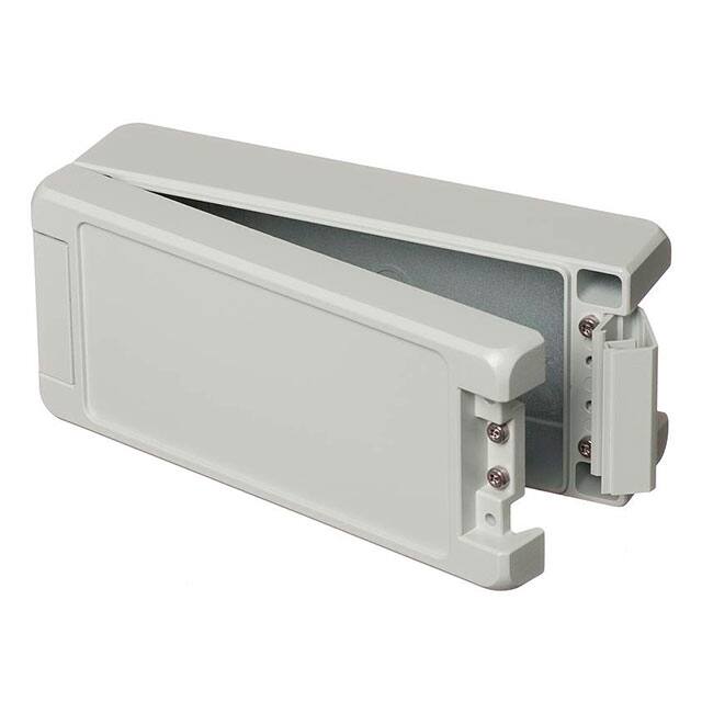 00124125 BOX ALUM GRAY 7.835"L X 3.386"W