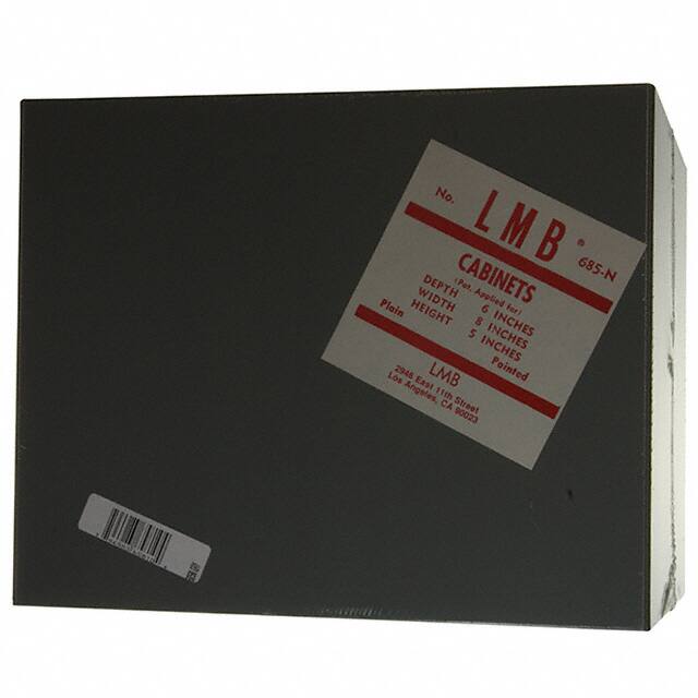 685N-GRAY CABINET ALUM GRAY 6"L X 8"W