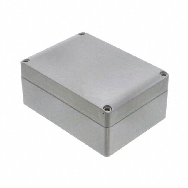 Q18138PCE BOX PLAS GRAY 6.890"L X 4.921"W