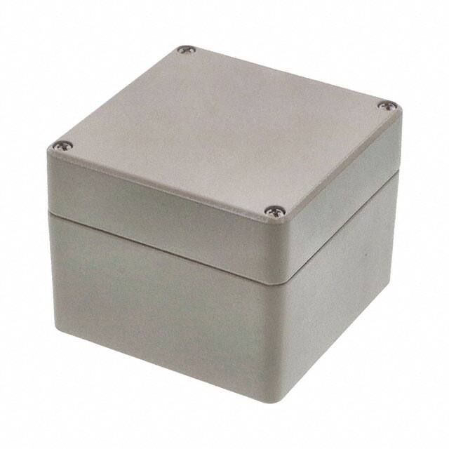 R100-100-000 BOX ALUM BEIGE 3.937"L X 3.937"W