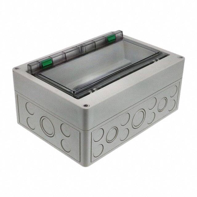 542-412 BOX PLASTIC GRAY 7.090"L X 10"W