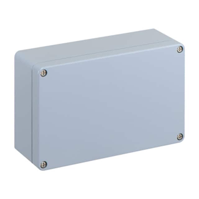 150-012 BOX ALUM SILVER 10.240"L X 6.3"W