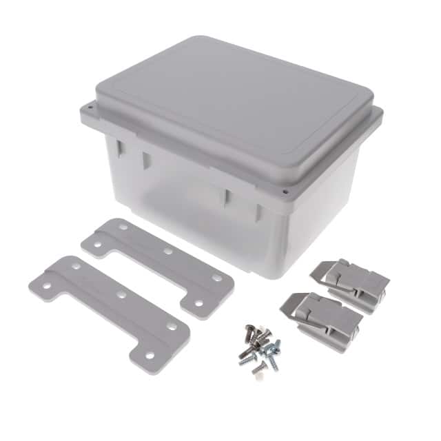 A864PHC BOX PLAS GRAY 8.110"L X 6.102"W