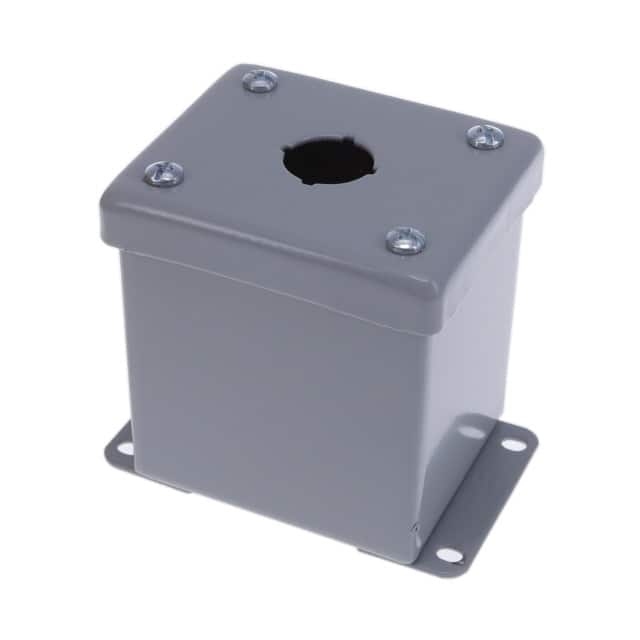 E1PBGXM BOX STEEL GRAY 3.268"L X 2.756"W