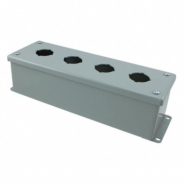 E4PB BOX STEEL GRAY 10"L X 3.268"W