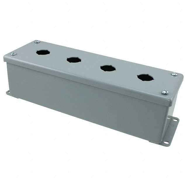 E4PBG BOX STEEL GRAY 10"L X 3.268"W