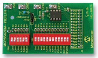 MCP6SX2DM-PCTLTH This is a thermistor evaluation board from Microchip Technology. It operates with a supply voltage of 2.5V to 5.5V and features an analog interface.
