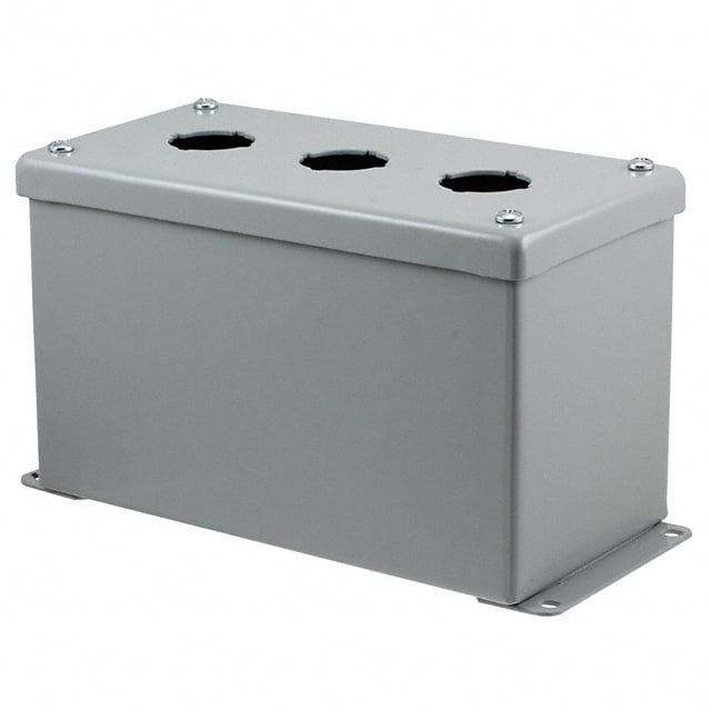 E3PBX BOX STEEL GRAY 7.992"L X 4.016"W