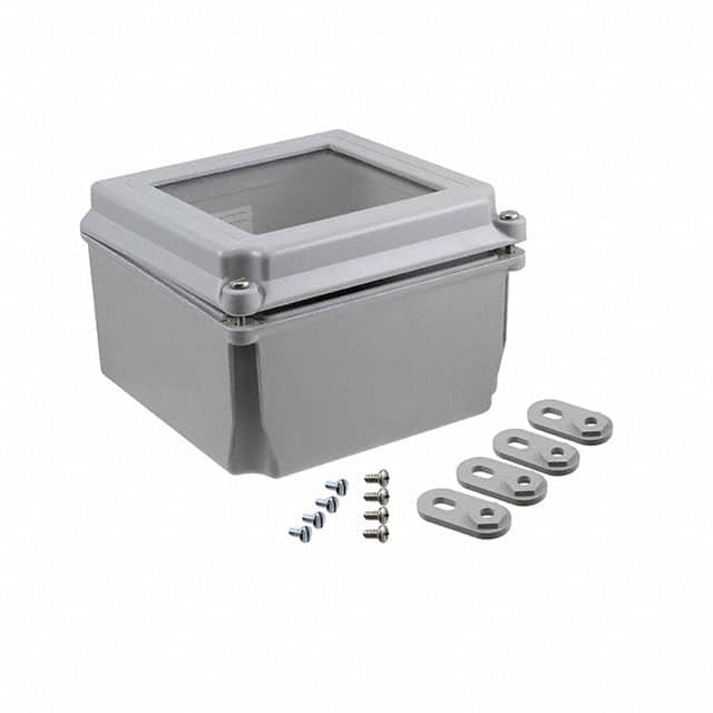 A664CHSCFGW JUNCTION BOX FIBERGLASS 6"LX6"W