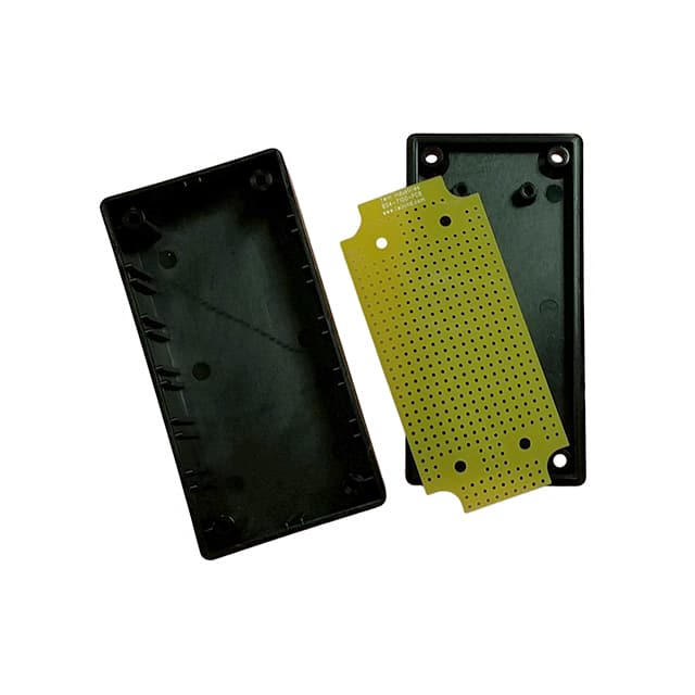 B04-7100 BOX ABS BLACK 3.700"L X 1.900"W