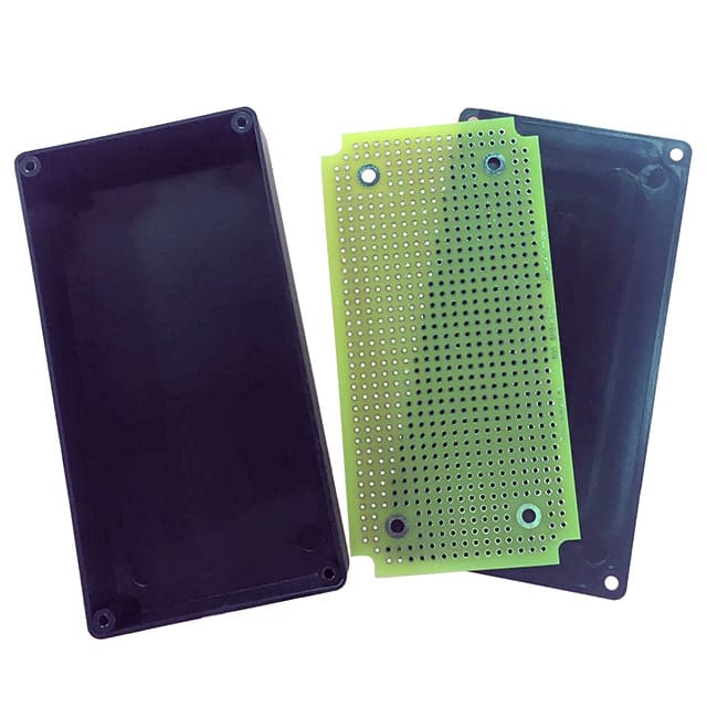 B05-8000 BOX ABS BLACK 4.400"L X 2.200"W