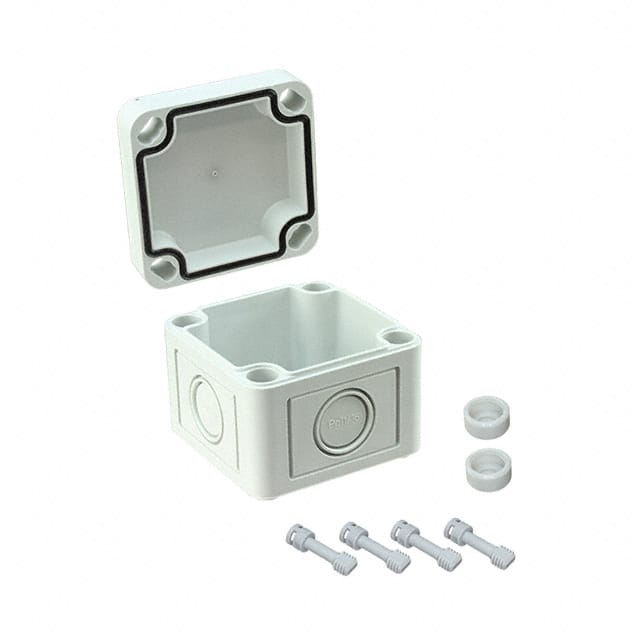 125-402 BOX PLASTIC GRAY