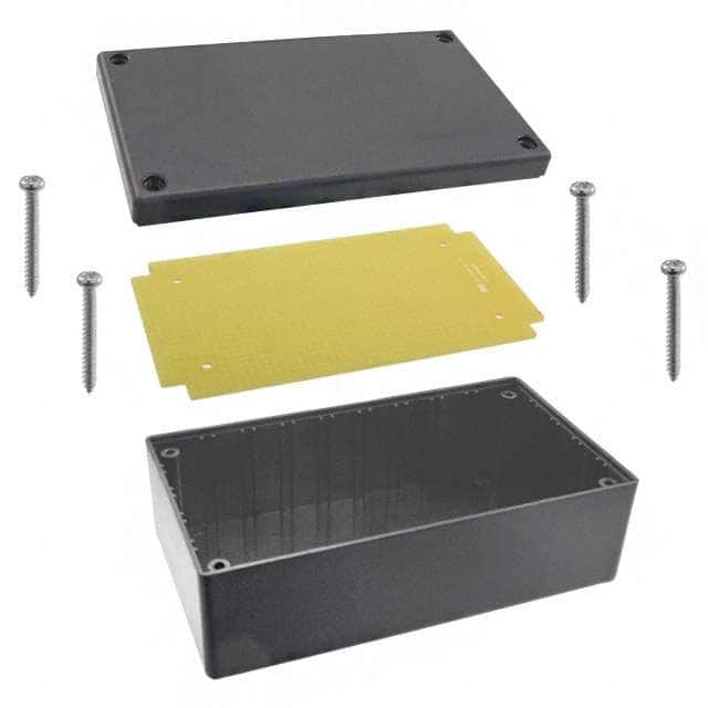 B20-7100 BOX ABS BLACK 5.300"L X 2.900"W
