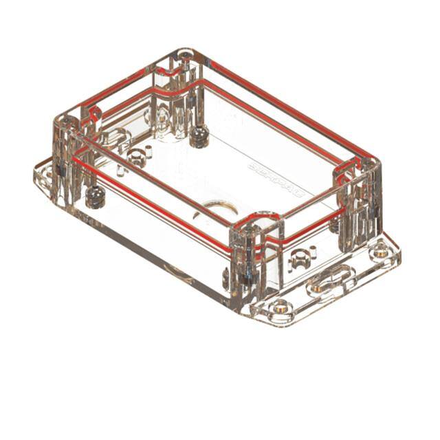 RBF53P06C10C CLEAR/CLEAR FLANGED BASE POLYCAR