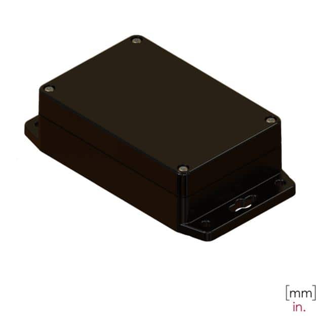 RBF53P06B10B BLACK/BLACK FLANGED BASE POLYCAR