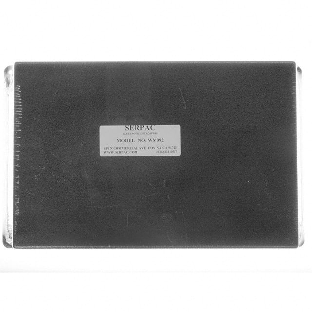 WM092,BK BOX ABS BLACK 9.500"L X 6.340"W