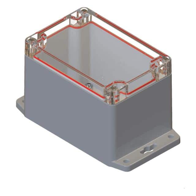 RBF53P06C28G PLASTIC BOX ENCLOSURE WITH FLANG