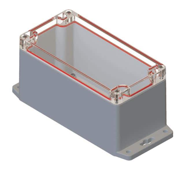 RBF63P06C28G PLASTIC BOX ENCLOSURE WITH FLANG