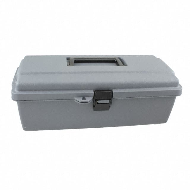 6744HS BOX PLAS GRAY 14.500"L X 7.500"W