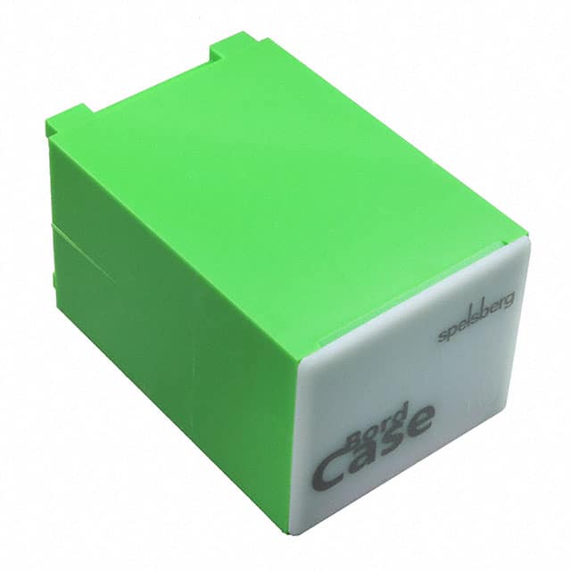 0801730 BOX PLAS GREEN 2.953"L X 2.244"W