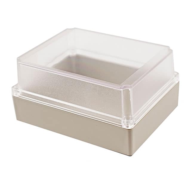 RP1375C BOX ABS GRY/CL 7.360"L X 5.790"W