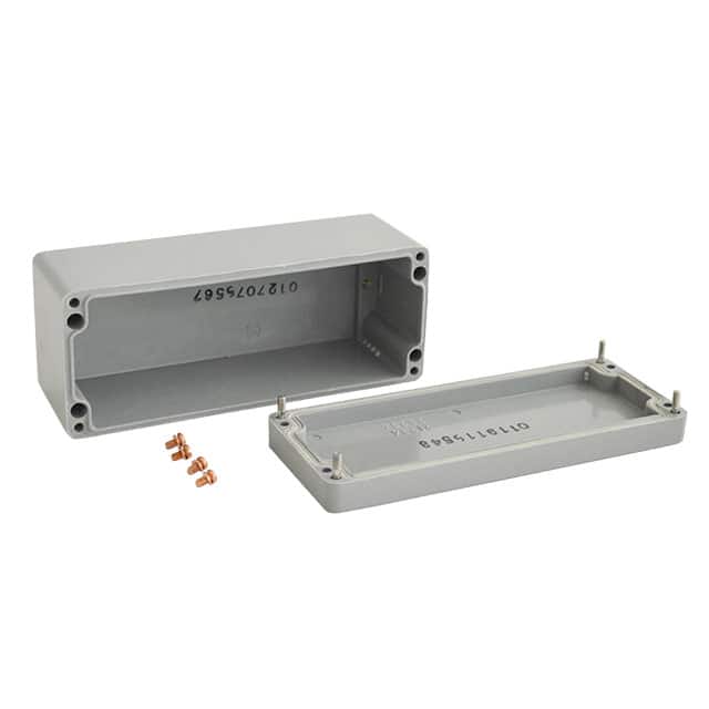 020819080 BOX FIBERGLASS GRY 7.48"LX2.95"W
