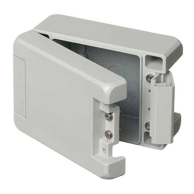 00112125 BOX ALUM GRAY 4.764"L X 3.386"W