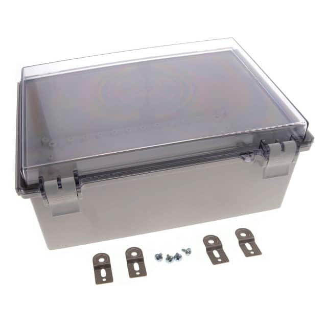 NBF-32422 BOX ABS/PBT GRY 13.78"L X 9.84"W